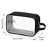 Narwey Clear Travel Toiletry Bag - Dopp Kit Makeup Organizer for Women and Men (Clear-Black)
