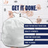 Plasticplace 13 Gallon Trash Bags | 0.7 Mil | Value Line White Garbage Can Liners | 180 Count
