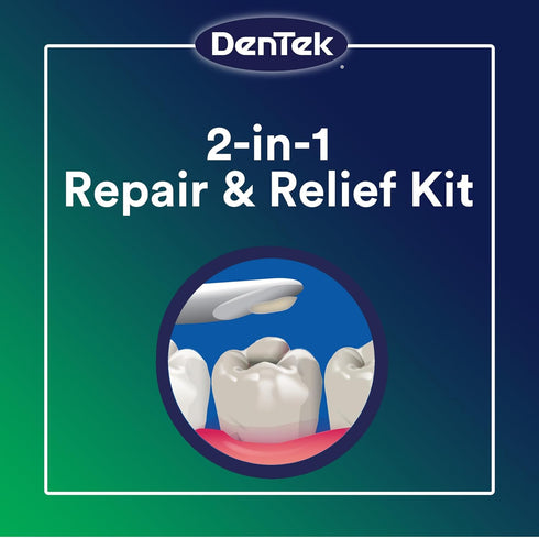 DenTek Temparin Max Lost Filling and Loose Cap Repair Kit, 5+ Repairs, Pack of 24 - Packaging May Vary