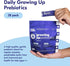 Begin Health Daily Growing Up Prebiotics 28-Pack, Kids Digestion Powder for Constipation, Fiber Rich with Chicory Root