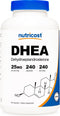 Nutricost DHEA 25mg - 240 Capsules, Gluten Free, Soy Free, Non-GMO Supplement
