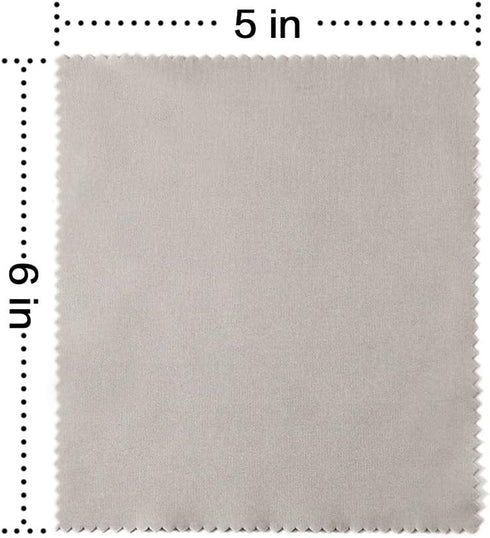 Eyeglasses Cleaner Microfiber Cleaning Cloth - 12 Pack, 5x6 Inch Lint Free Wipes for Sunglasses and Camera Lens