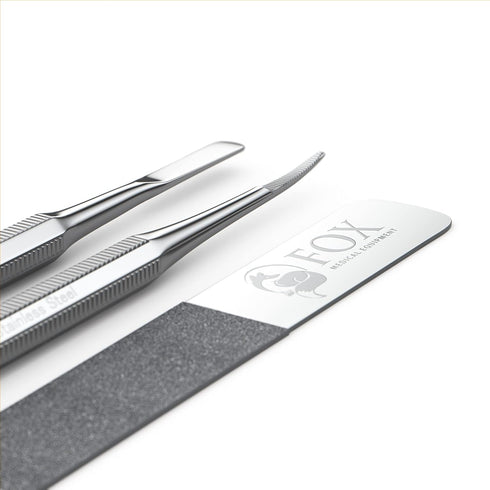 Ingrown Toenail Treatment Tools - Stainless Steel Nail Care Kit - Podiatry Tools for Pedicure & Removal