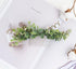 Wedding Bridal Camellia Hair Comb, Ranunculus Green Leaf Floral Clip Headpiece 2033