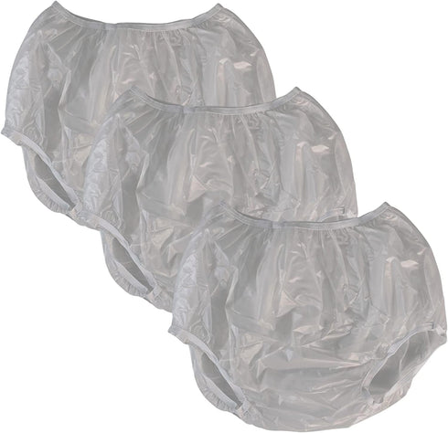 Vakly Adult Vinyl Waterproof Pull-On Diaper Cover Incontinence Pants Oversized Underwear Protection