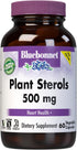 Bluebonnet Nutrition Plant Sterols 500mg Heart Health Supplement - Non-GMO, Vegan, Gluten-Free, 60 Capsules