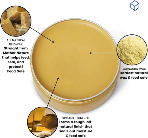 Z's Wood Nectar All Natural Beeswax Furniture Polish & Conditioner (6oz) - Sent Tung Aroma