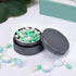 Daily Metal Pill Box, Waterproof Travel Container, Round Aluminum Alloy Organizer for Vitamins, Fish Oil