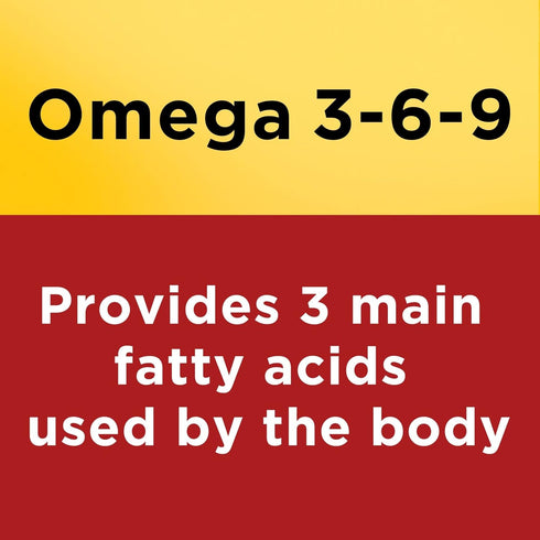 Nature Made Triple Omega 3 6 9, Flaxseed, Safflower, & Olive Oils, 150 Softgels, Fish Free Omega 3 Supplement