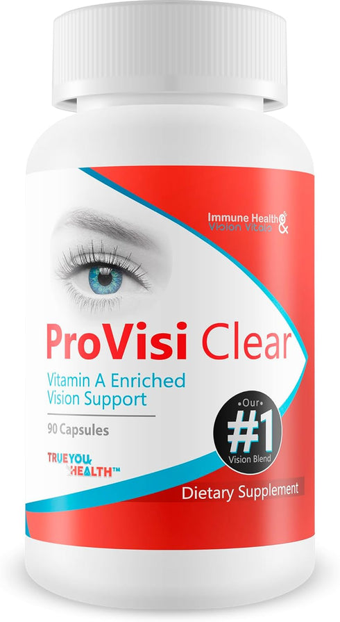 Pro VisiClear for Eyes - Vitamin A Enriched Vision Support, Natural Antioxidant Pill Enhanced with Premium Ingredients