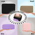 Nylon Mini Makeup Bag for Purse, Preppy Small Black Zipper Pouch, Waterproof Travel Coin Pouch for Women (Black)
