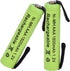 IEVEDIVB 1800mAh 1.2V 2pcs AAA Ni-MH with Solder Tabs Rechargeable Cell, for Electric Shaver, Razor, Toothbrush