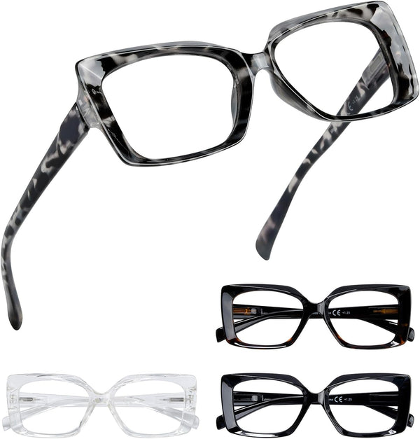 Eyekepper 4 Pack Reading Glasses for Women - Ladies Readers +2.00