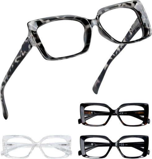 Eyekepper 4 Pack Reading Glasses for Women - Ladies Readers +2.50