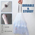 Small Trash Bags 4 Gallon - Drawstring Unscented Garbage Bags for Bathroom, 57 Count