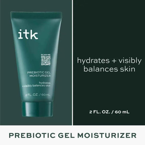 Prebiotic Gel Moisturizer for Oily, Acne-Prone Skin, 2 Fl Oz