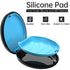 Slim Aligner Retainer Case Compatible with Invisalign, Cute Black Mouth Guard Case with Removal Tool & Brush
