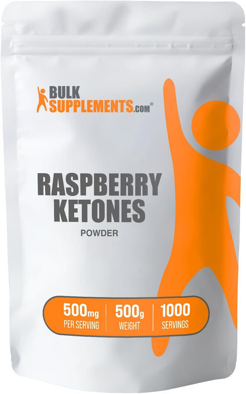 BulkSupplements.com Raspberry Ketones Powder - Antioxidant Supplement for Energy Support, 500mg per Serving, 500g
