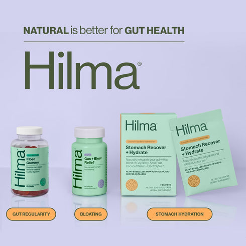 Hilma Prebiotic Fiber Gummies – Daily Fiber Supplement for Adults – Supports Gut Health for Women & Promotes Regularity