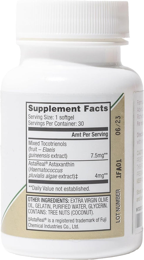 AdvoCare Glow Skin - Glowing Skin Care Supplement with Astaxanthin, Carotenoids, Tocotrienols & Vitamin E, 30 Softgels