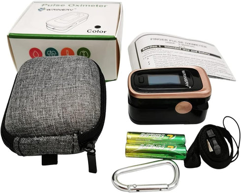 WRINERY O2 Oxygen Saturation Monitor, Premium Pulse Oximeter Fingertip, Oxygen Monitor, Saturation Monitor, OLED