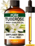 Set Set 2X 4 Oz Tuberose Essential Oil for Diffuse & Jasmine Essential Oil for Diffuser - Aromatherapy Grade Essential