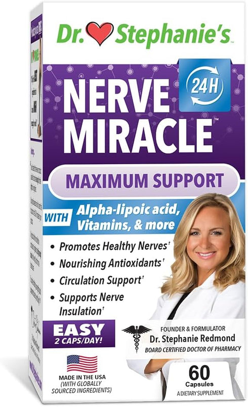 Dr Stephanie’s Nerve Miracle - Natural Supplement Capsule for Nerve Support with Alpha Lipoic Acid ALA