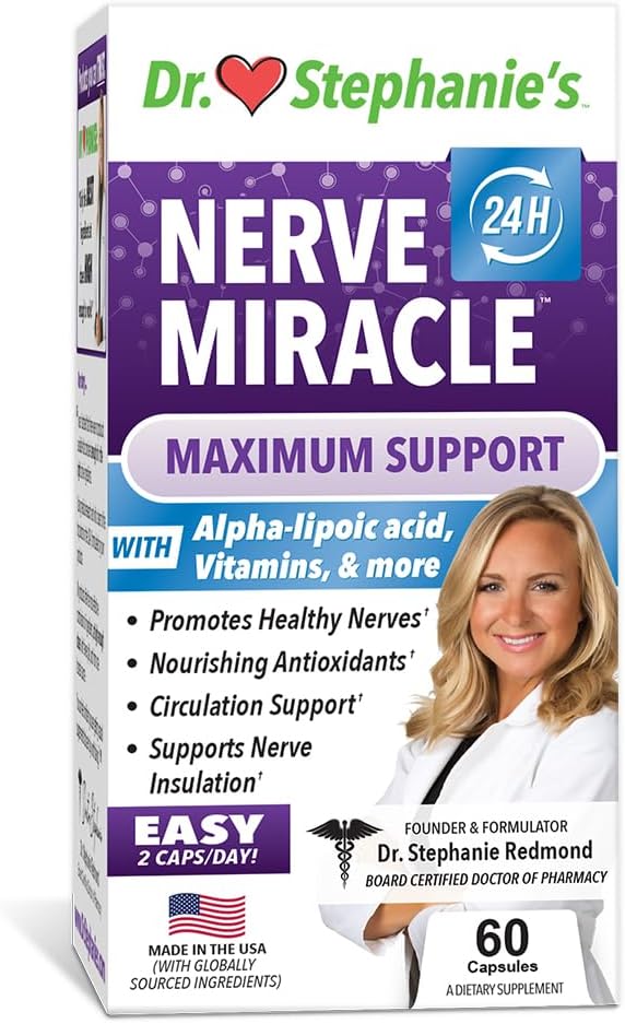 Dr Stephanie’s Nerve Miracle - Natural Supplement Capsule for Nerve Support with Alpha Lipoic Acid ALA