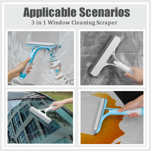 MVLIAST 3 1 3 1 in Window Cleaning Scraper, in Window Cleaner Squeegee, Scraper for Cleaning Windows, All-Purpose