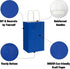 Toovip 50 Pack 5.25x3.25x8.25 Inch Small Royal Blue Kraft Paper Bags with Handles Bulk for Gift Wrap Bags Party