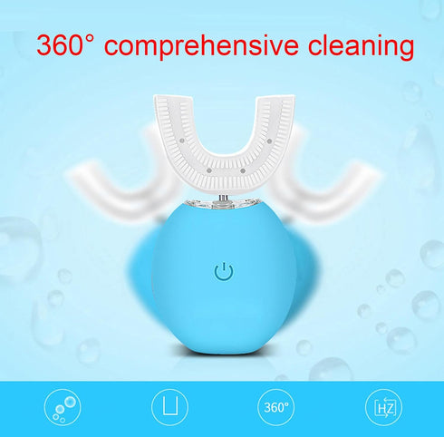 VIDECOR 360 IPX7 Ultrasonic Electric Toothbrush, U Shaped Automatic Toothbrush for Adults Whole Mouth Toothbrush