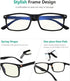 Eyekepper Blue Light Blocking Computer Reading Glasses for Men and Women, Black