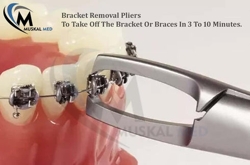 Anterior Bracket Removing Plier, Orthodontic Braces Removal Tool, Surgical Instrument Clamp