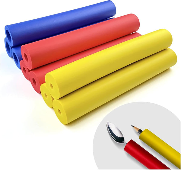 9pcs Foam Grip Tubing, Adaptive Utensils Grip Aid for Elderly, Arthritic, Handicapped Tools and Pens