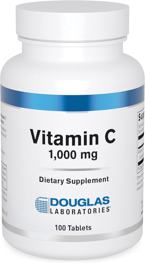 Douglas Laboratories Vitamin C - 100 Tablets Water-Soluble Antioxidant Supplement for Immune Function