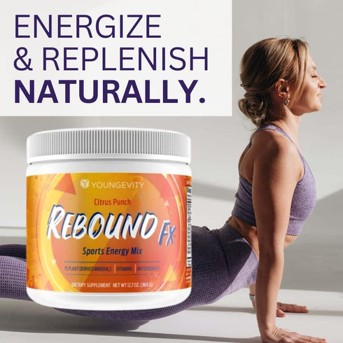 Rebound Fx Citrus Powder, 360g – Energy Supplement with Vitamins, Minerals & Antioxidants - Immune System Booster