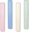 Mulbozy 4 Packs Portable Travel Toothbrush Case, Breathable Plastic Toothbrush Holder for