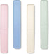 Mulbozy 4 Packs Portable Travel Toothbrush Case, Breathable Plastic Toothbrush Holder for