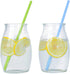 Green Paper Drinking Straws, 7.75 inch, 100 Pack Christmas Green Recyclable Eco Friendly Disposable Drinking Straw for