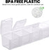 Sukuos Extra Large Weekly Pill Organizer - 7 Day Daily Pill Box Case for Arthritis with Clear Lid for Vitamins (White)