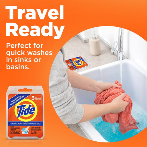 Pack 0.51 oz, Pack 12 Tide Sink Liquid Laundry Detergent