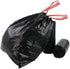 8 Gallon Medium Drawstring Garbage Bag Trash Can Liner, Black, 104 Bags