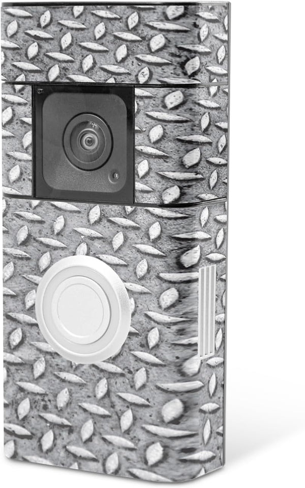 MightySkins Skin Compatible with Ring Video Doorbell Plus, Protective Vinyl Decal Wrap Cover, Easy to Apply and Remove