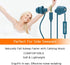 Sleep Earplugs - Noise Isolating Silicone Earbuds for Insomnia, Side Sleepers, Snoring, Travel & Relaxation (Blue)