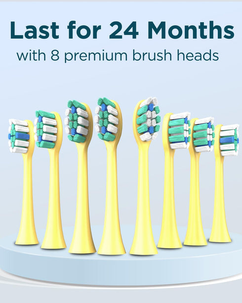 M5 12+ 8 120 Rtauys Sonic Electric Toothbrush for Adults and Kids - Rechargeable Electric Toothbrush Kids Ages