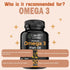 Omega 3 Fish Oil 2000mg – Lemon-Flavored Softgels with EPA 800mg & DHA 600mg for Brain, Heart, Wellness Support