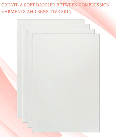 WENSSKKU 4 Pack Tummy 8" 11" Lipo Foam Pads Post Surgery Tuck for Lipo Recovery,Liposuction Surgery Foam Sheet