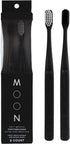 MOON Soft Bristle Toothbrush 2-Pack - Extra Soft Toothbrushes for Adults, Gentle Deep Cleaning, 720 Tapered Bristles
