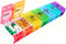 zeeho Rainbow Large Weekly Pill Organizer Push Button,7 Day Pill Box Cute BPA-Free