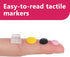 Tucnoeu Impaired,160pcs Pack (4 Bump Dots for Visually Combo Colors) Braille Stickers for Visually Impaired Low Vision